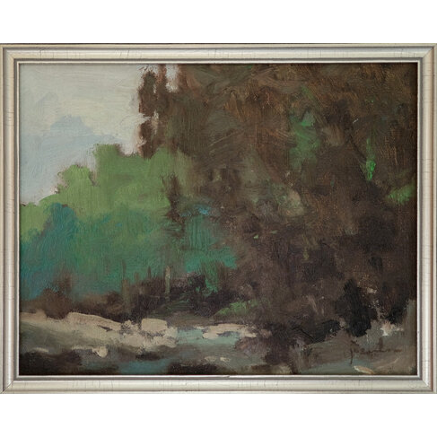 'Looking Downstream' painting