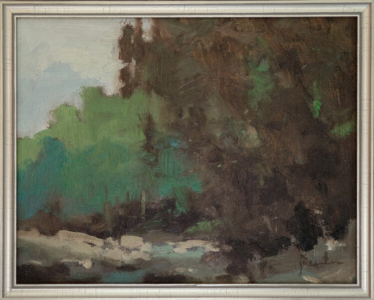 'Looking Downstream' painting by Maria Josenhans