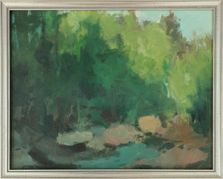 River Pool oil painting by Maria Josenhans