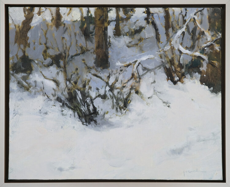 'Just A Little Snow' oil painting by Maria Josehans