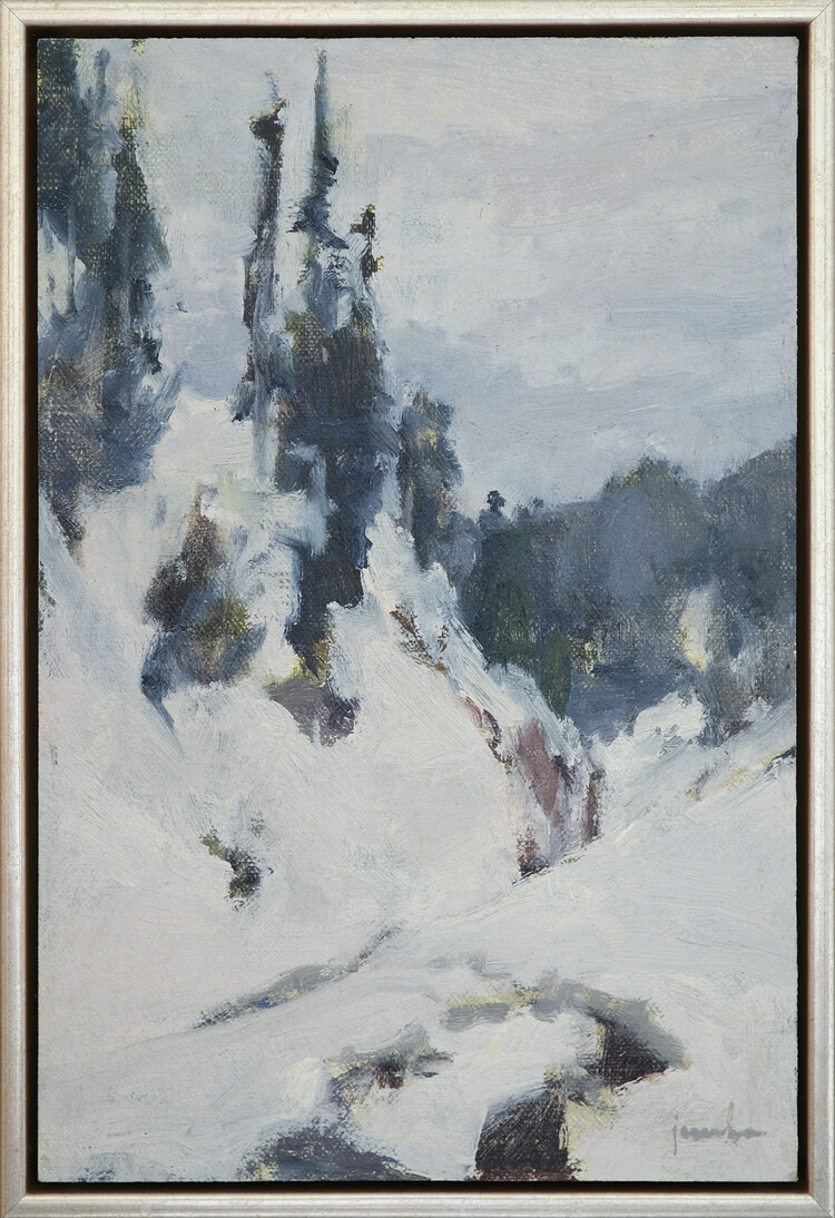 'Silver Slopes' painting by Maria Josehans