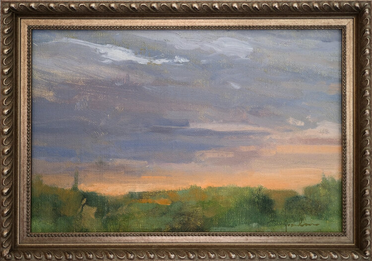 'Creamsicle Sky' oil painting by Maria Josehans