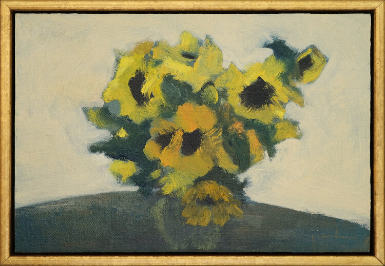 'Sunflowers' oil painting by Maria Josenhans