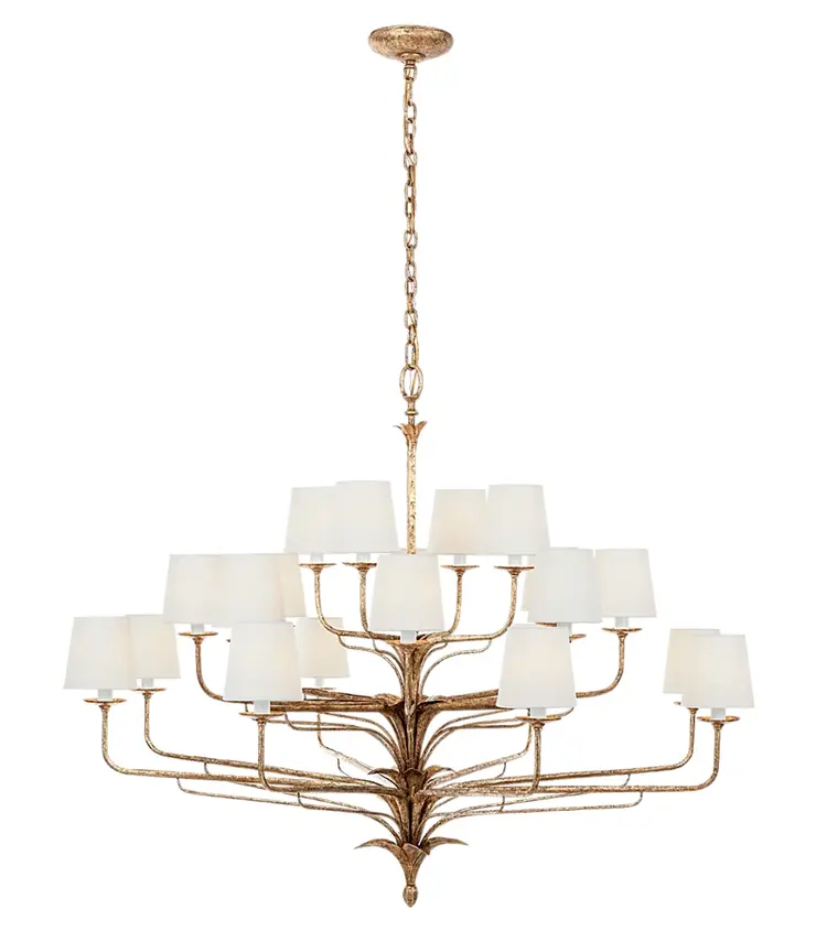 Amalfi 50" Three-Tiered Chandelier by Visual Comfort