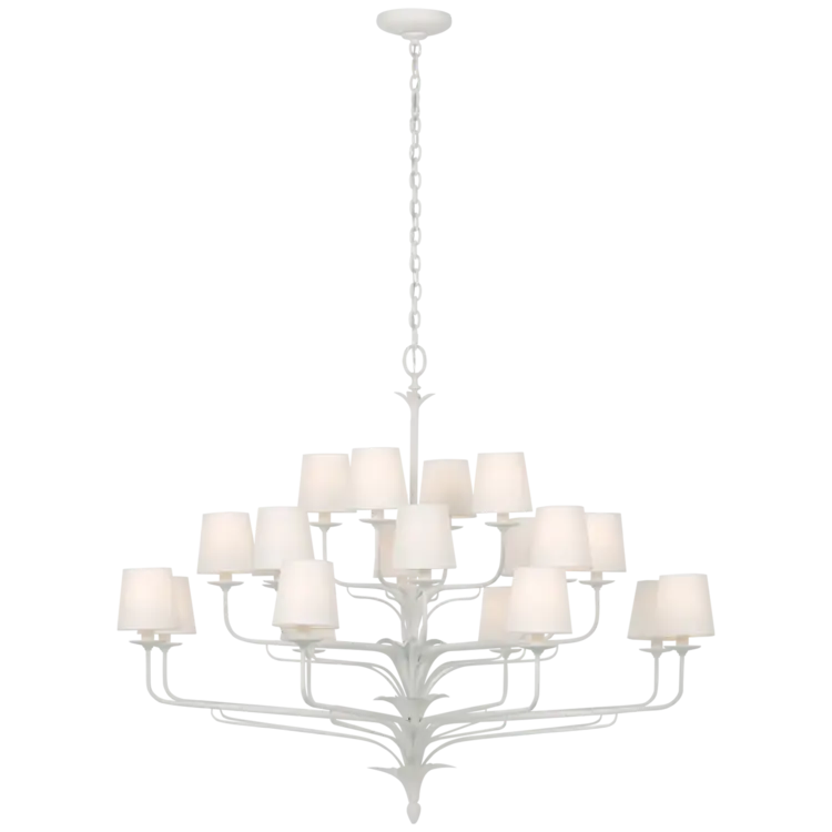 Amalfi 50" Three-Tiered Chandelier by Visual Comfort