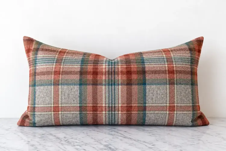 Colefax & Fowler Hutton Plaid Pillow