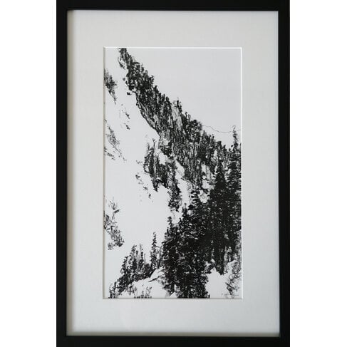 'Backcountry Slope' framed pastel
