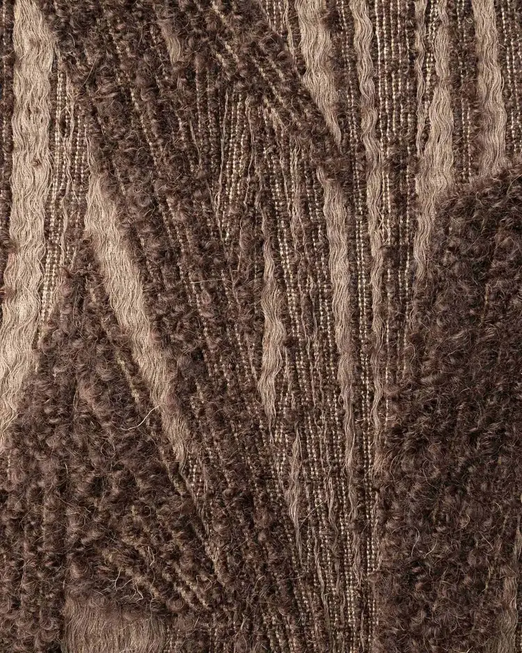 Abibo Mohair Cushion in Chestnut