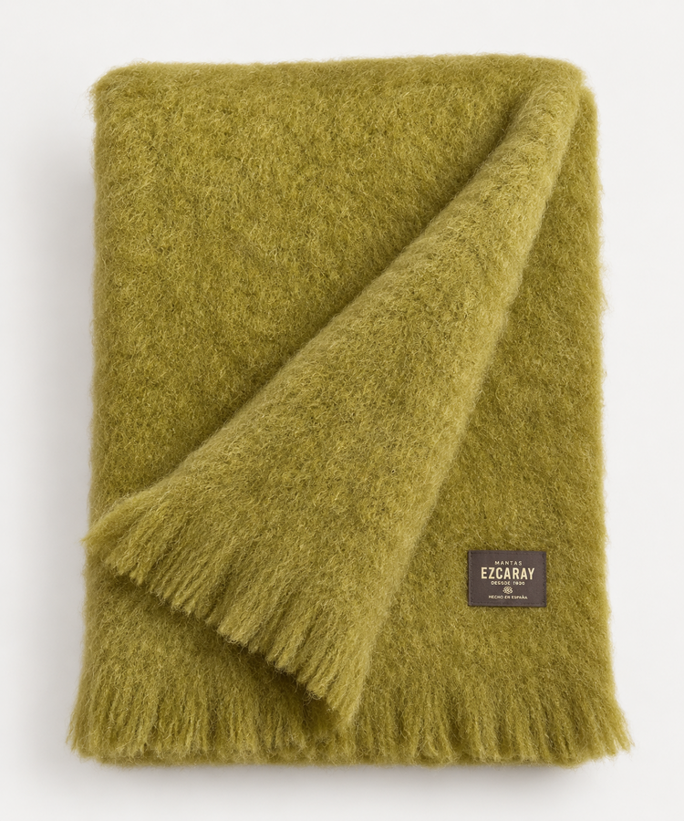 Mohair Throw  in Light Olive (coming soon)