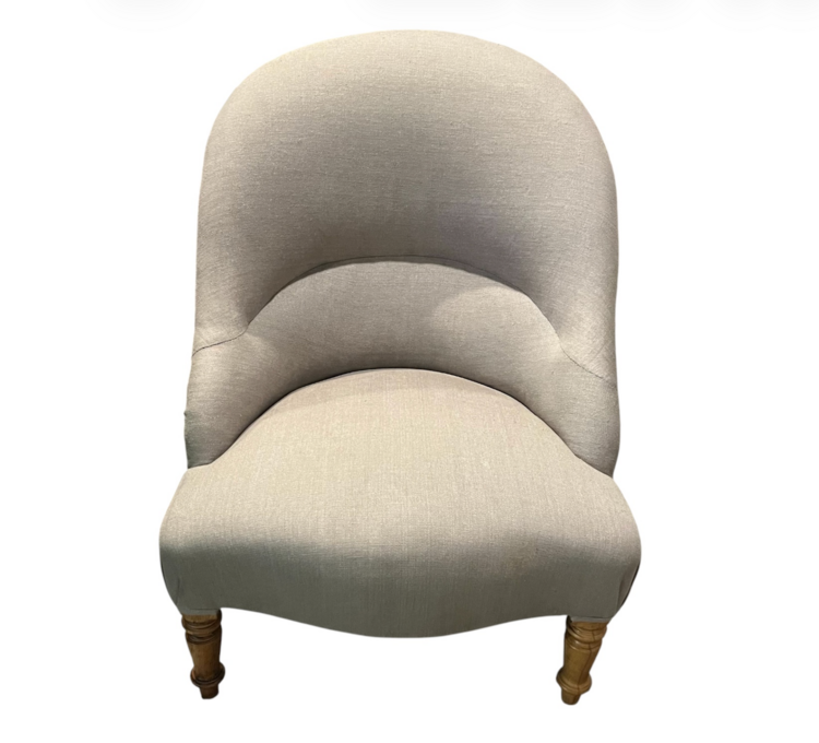 Antique French Slipper Chair