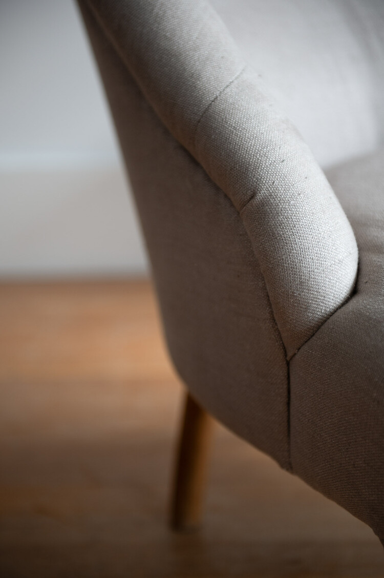 Antique French Slipper Chair