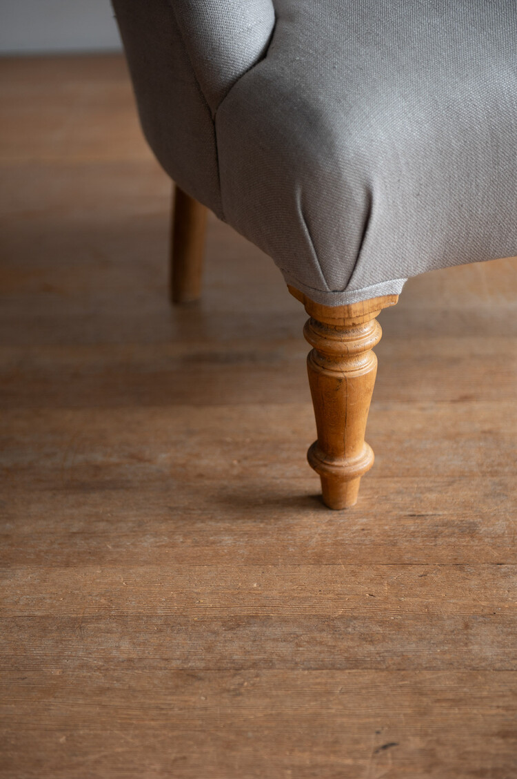 Antique French Slipper Chair