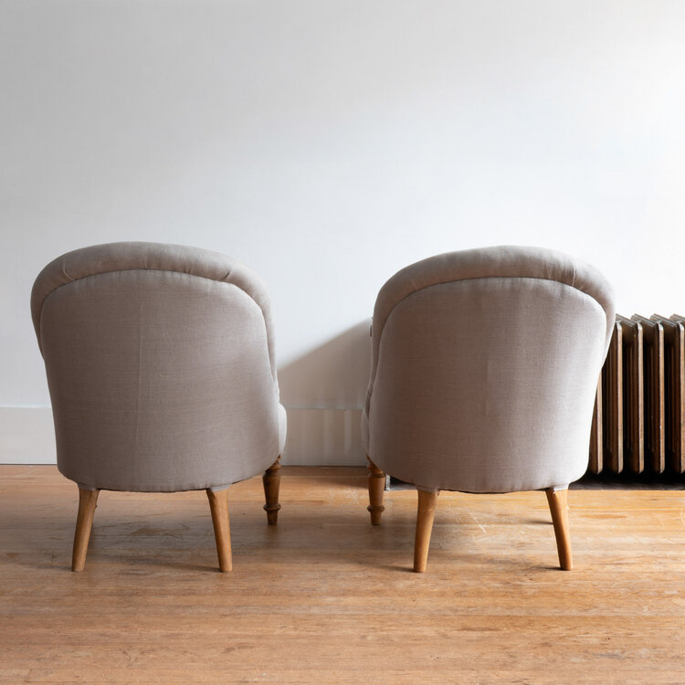 Antique French Slipper Chair
