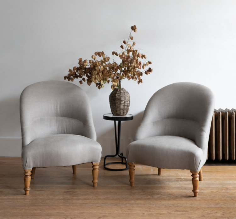 Antique French Slipper Chair