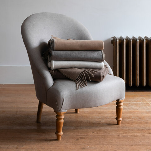 Melrose Two-Tone Cashmere Throw