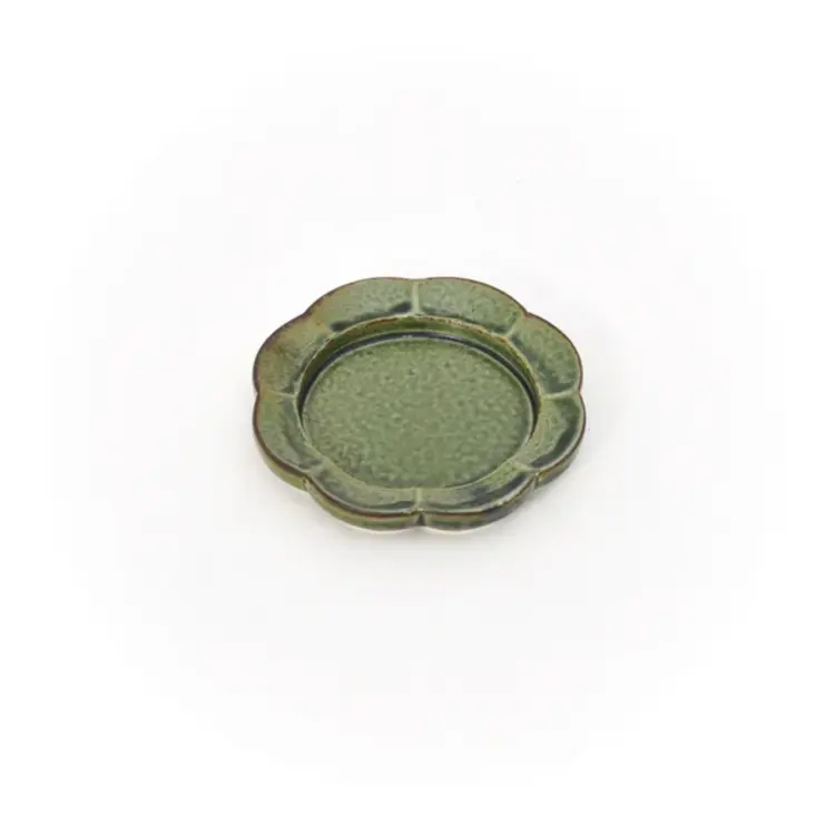 Green Flower Incense Tray