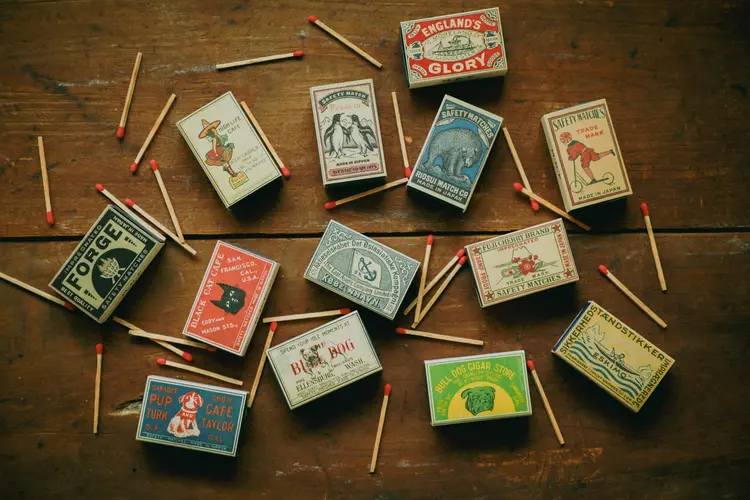 Assorted Retro Safety Matches