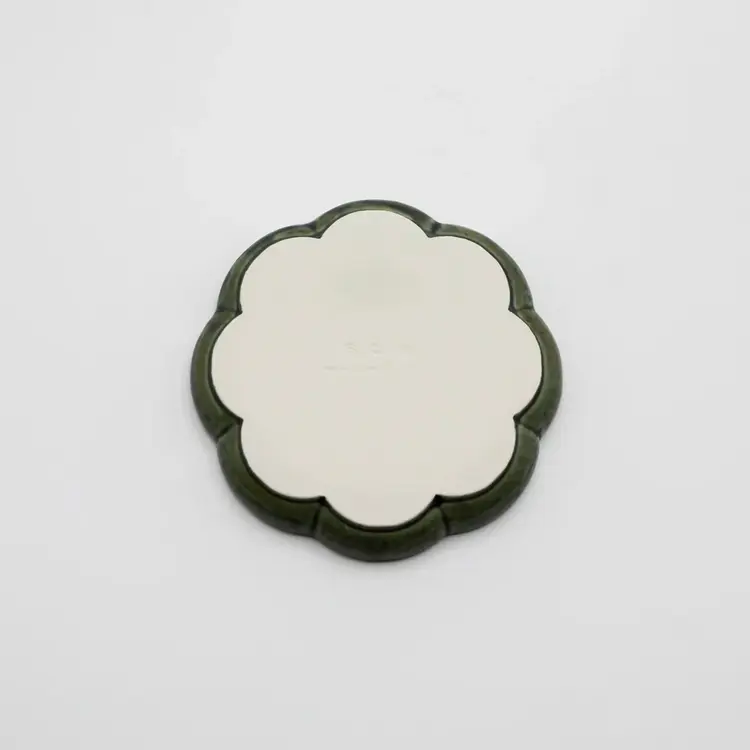 Green Flower Incense Tray