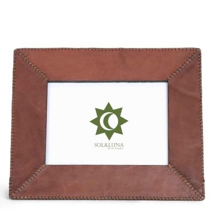 Brown Leather Photo Frame