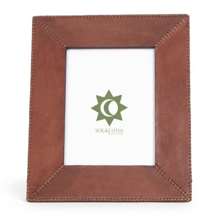 Brown Leather Photo Frame