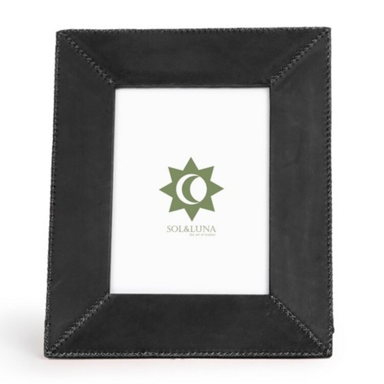 Black Leather Photo Frame
