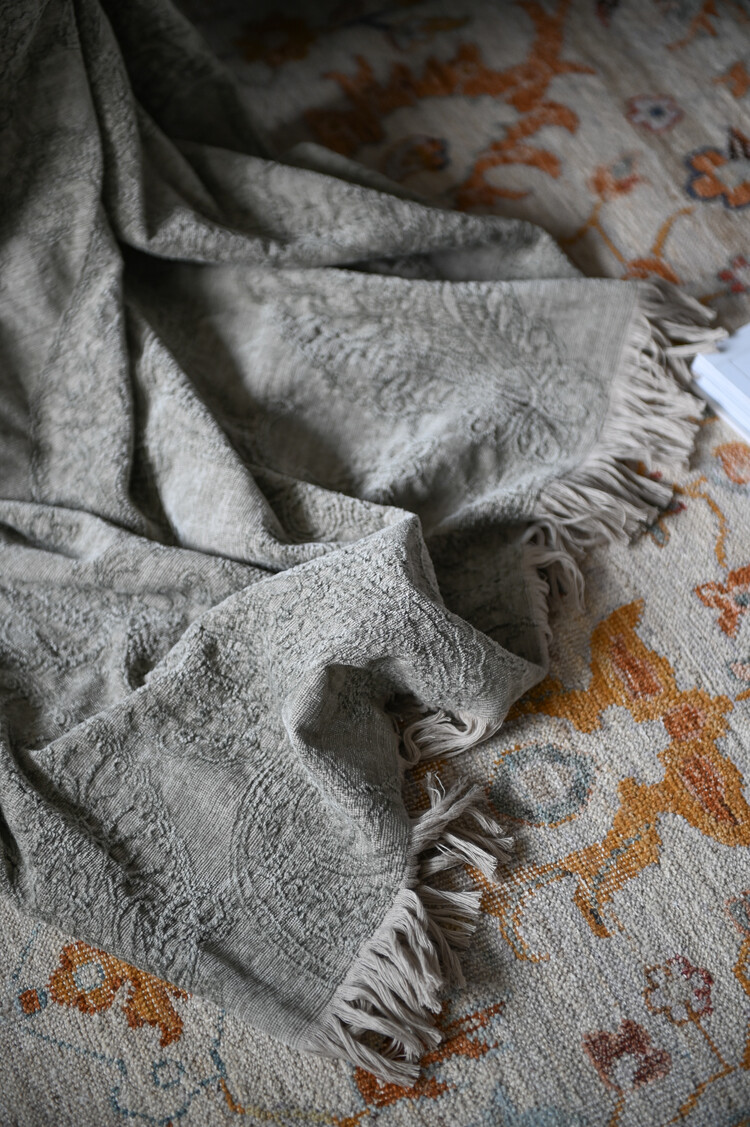 Savery Throw Blanket in Mink