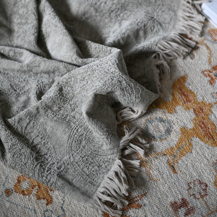 Savery Throw Blanket in Mink