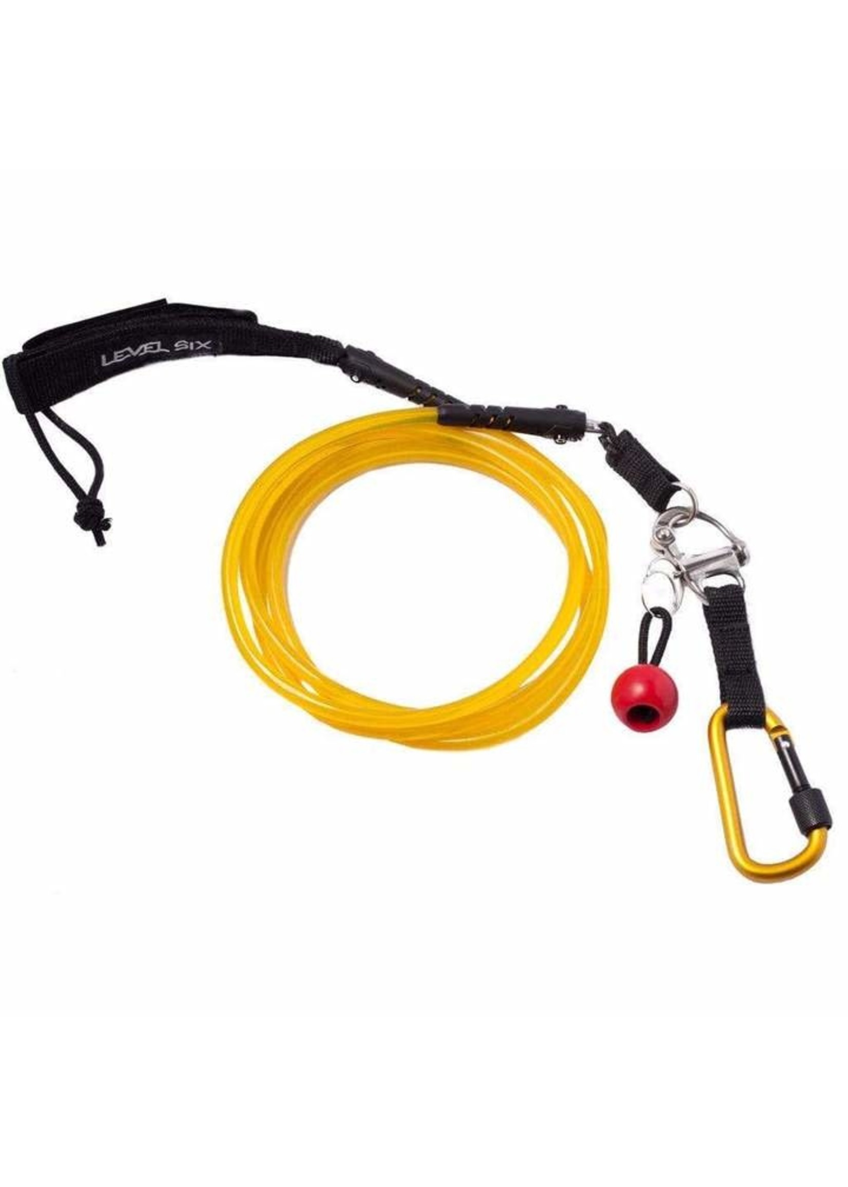 Level Six Level Six Quick Release Sup Leash Straight Yellow