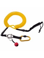 Level Six Level Six Quick Release SUP Leash Coiled Yellow