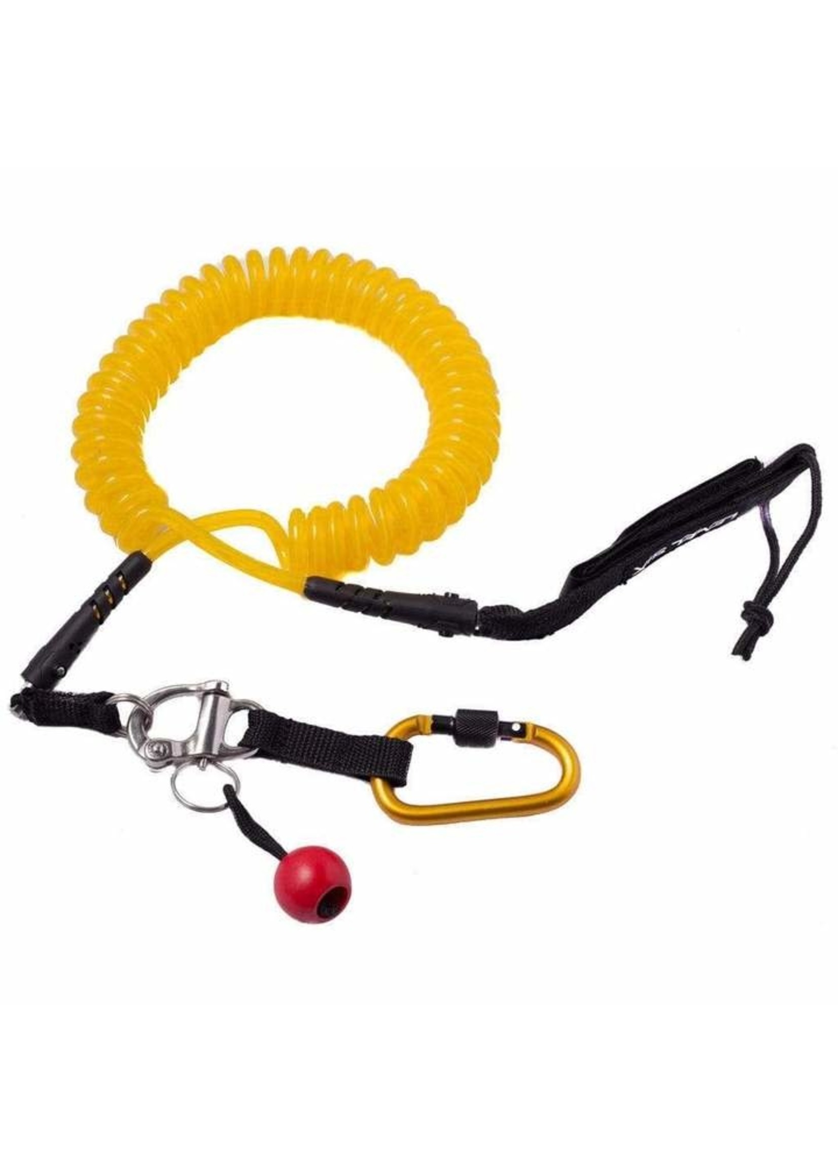 Level Six Level Six Quick Release SUP Leash Coiled Yellow
