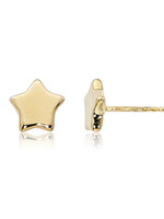 14kY Star earrings 8mm