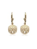 14kY Sand Dollar dangle earrings
