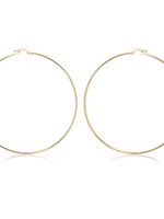 Carla 14kY Extra Large Hoops 70mm