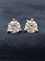 14kW .50 ctw Lab Grown Diamond Stud Earrings EF/SI