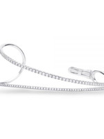 Shula NY 14kW 1.5ctw Elegant Diamond Cuff Bracelet