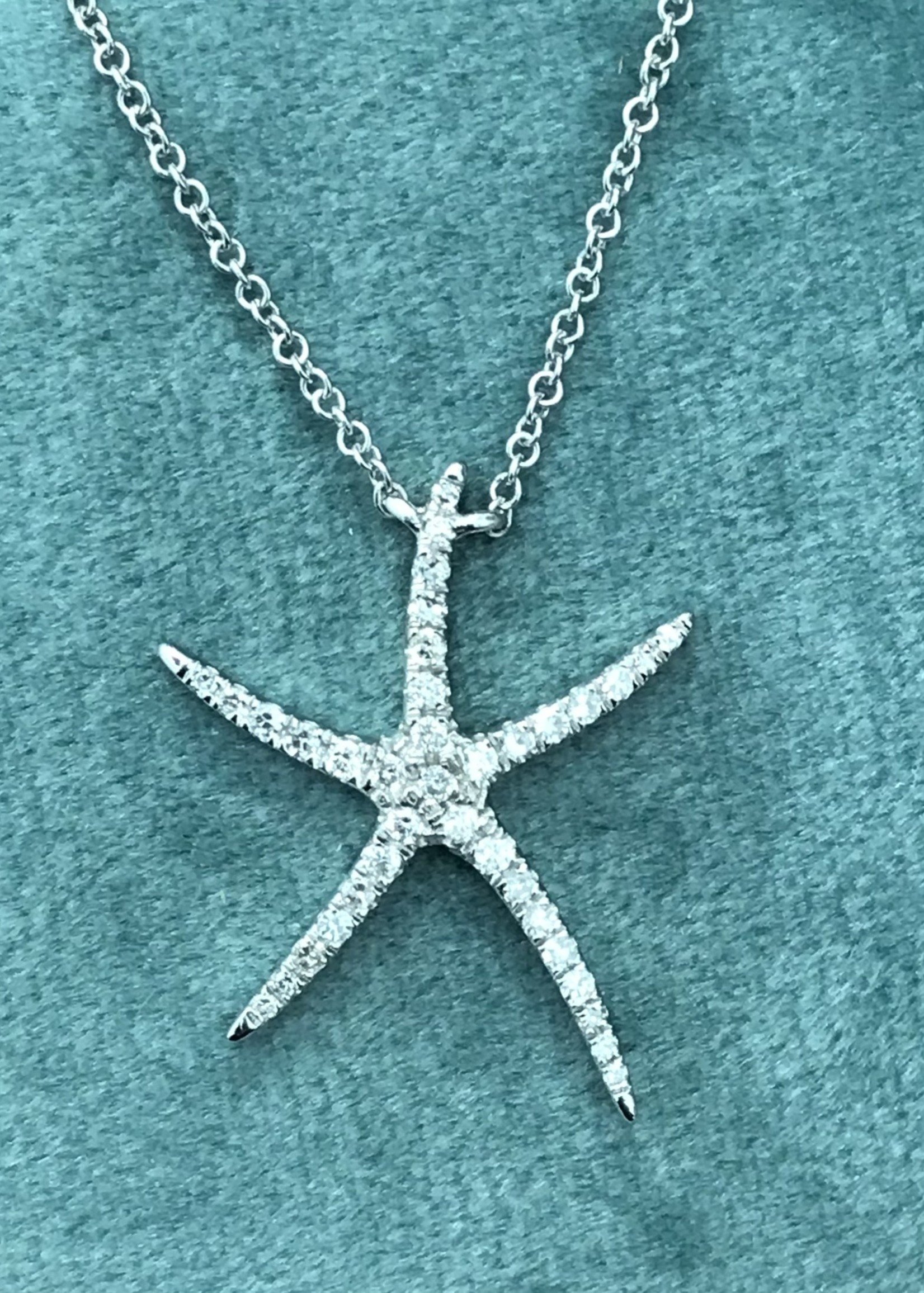 Shula NY 14kW Diamond Starfish Necklace