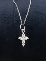 Shula NY 14kW Mini Cross .15ctw Diamonds