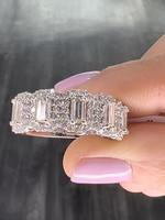 14kW 2ctw Baguette and Round Diamond Band. As Loved on Instagram!