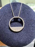 14kW .39ctw Diamond Circle "Horizon" necklace