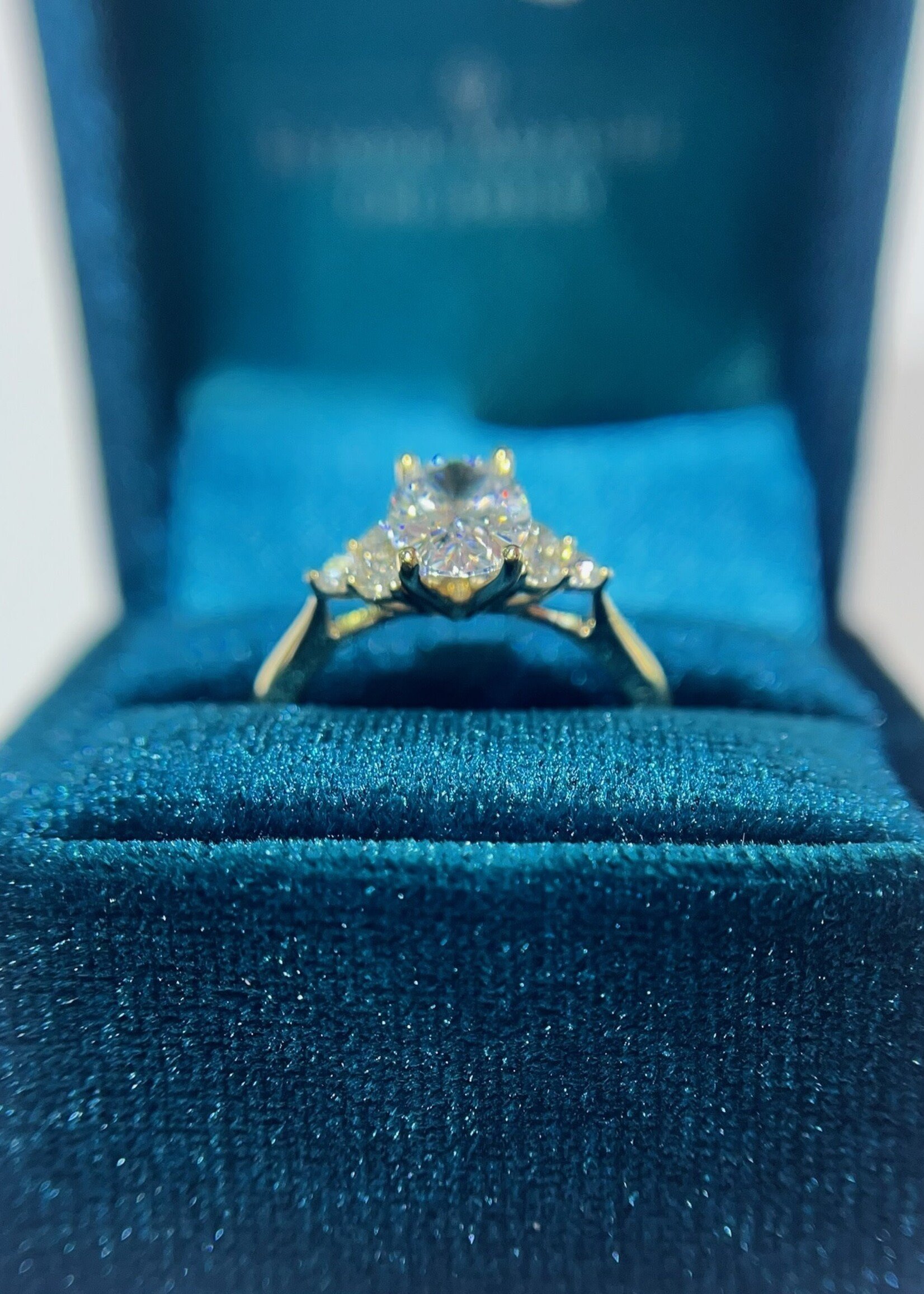 14kY Setting 1/4ctw Natural Diamonds