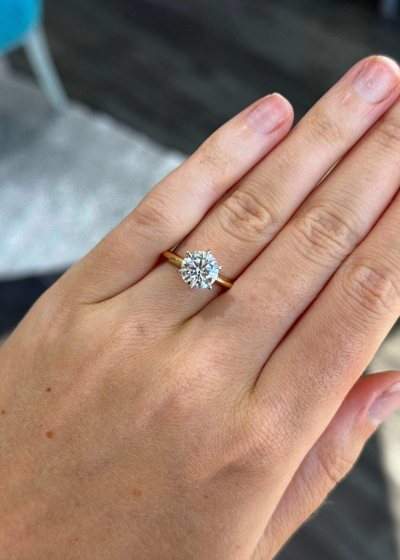 14kYellow Classic Engagement Ring 2.01 LabGrown Diamond D,VS1 LG474141403