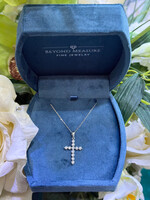 14kW 3/4ctw LabGrown Diamond Cross