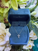 14kW 1.25ctw Floating Diamond Cross "Bare Collection"