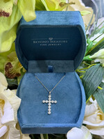 14kW 1/3ctw Natural Diamond Cross
