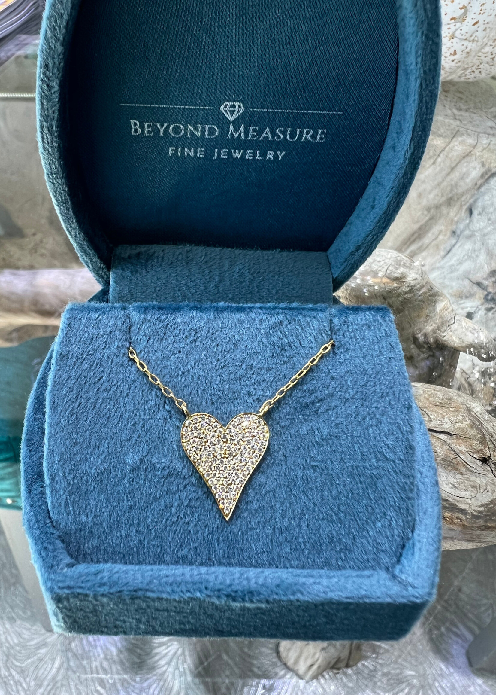 18kY .35ctw Pave' Diamond Necklace with Natural Diamonds by Afarin