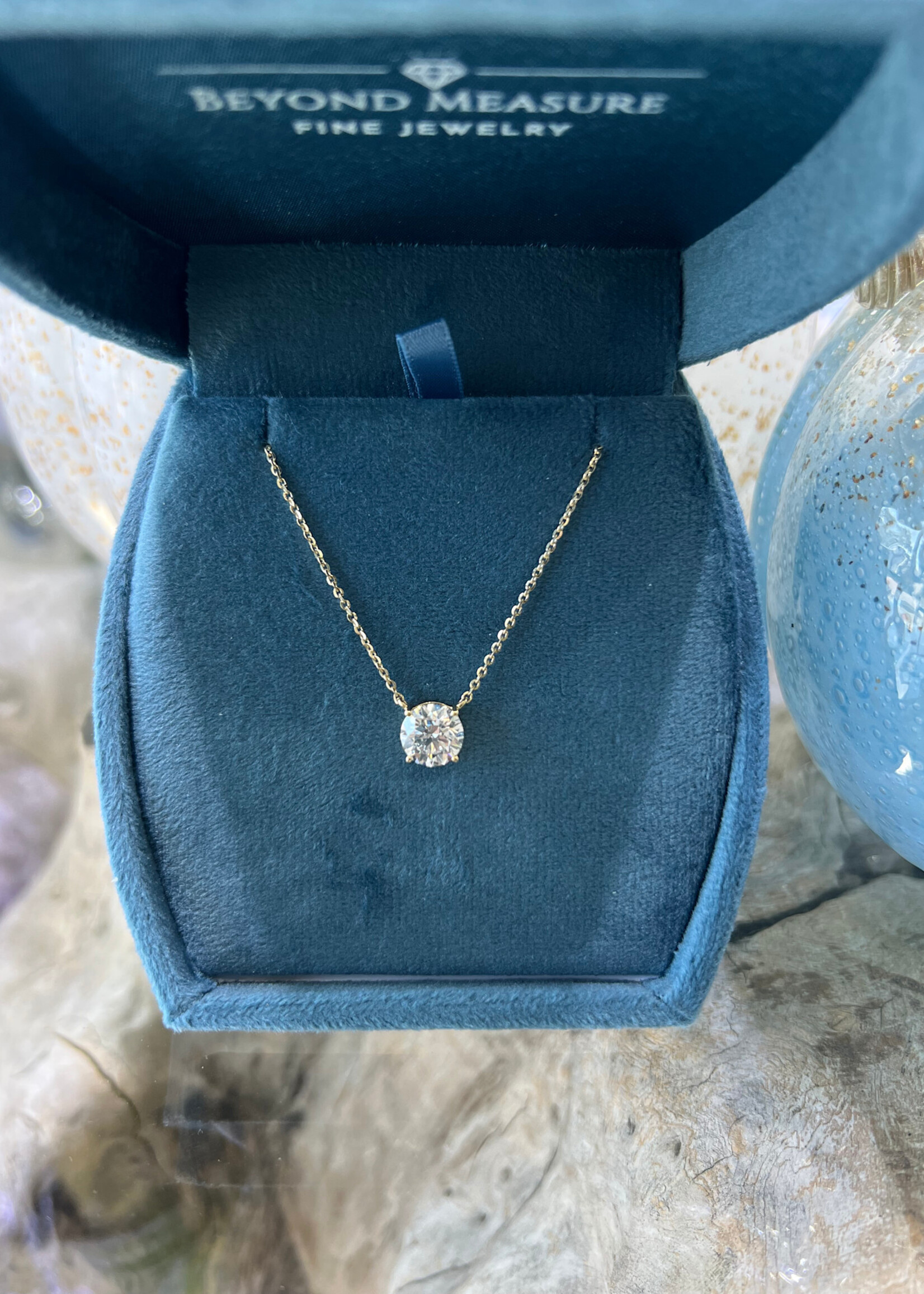 14k Yellow Gold 2ctw LabGrown Diamond Necklace