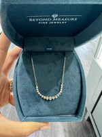 14kW 1.20ctw Natural Diamond "Smile Necklace"