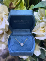 14kY 1.57ct LabGrown Floating Diamond Necklace