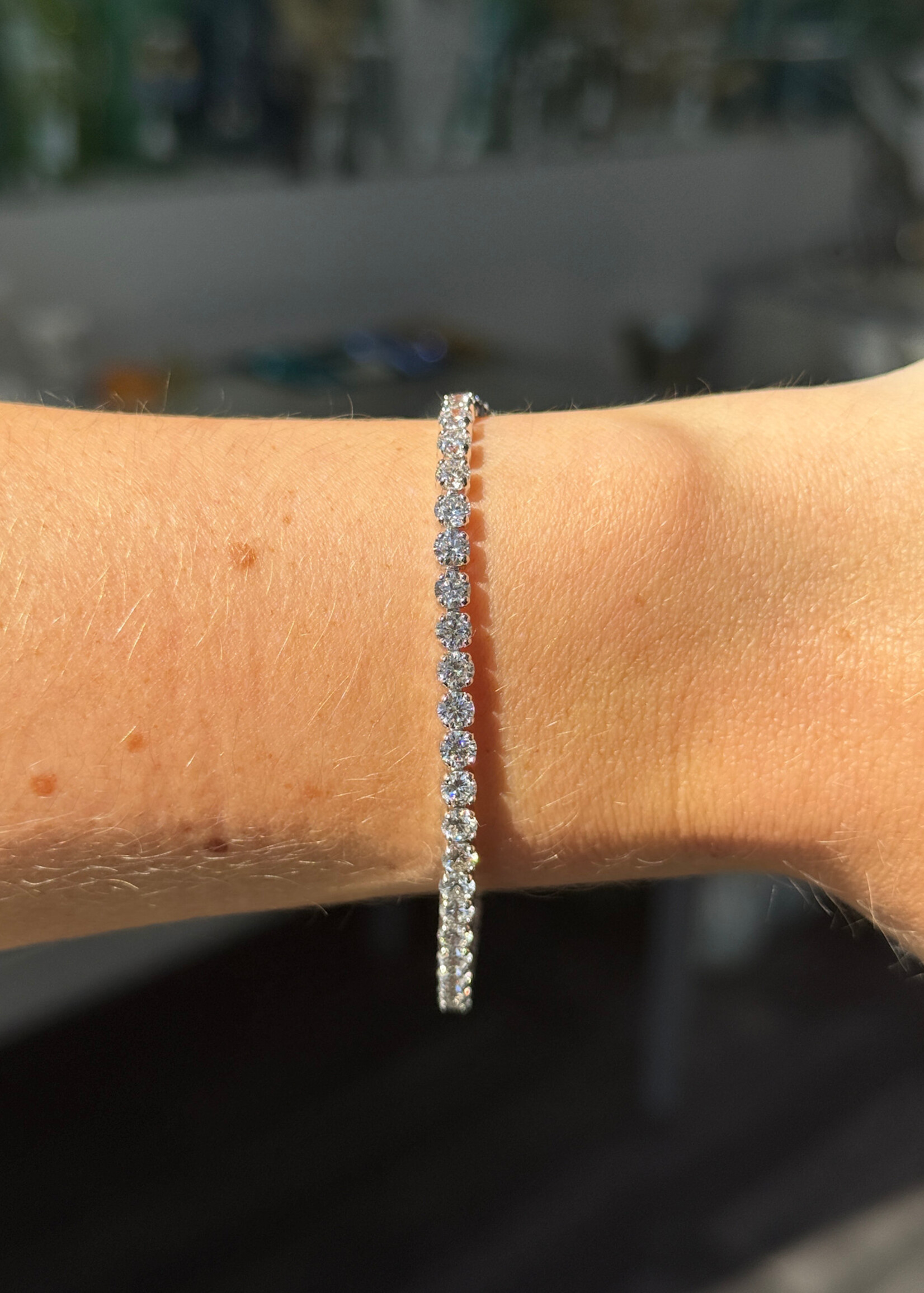 14kW 8ctw LabGrown Diamond Tennis Bracelet