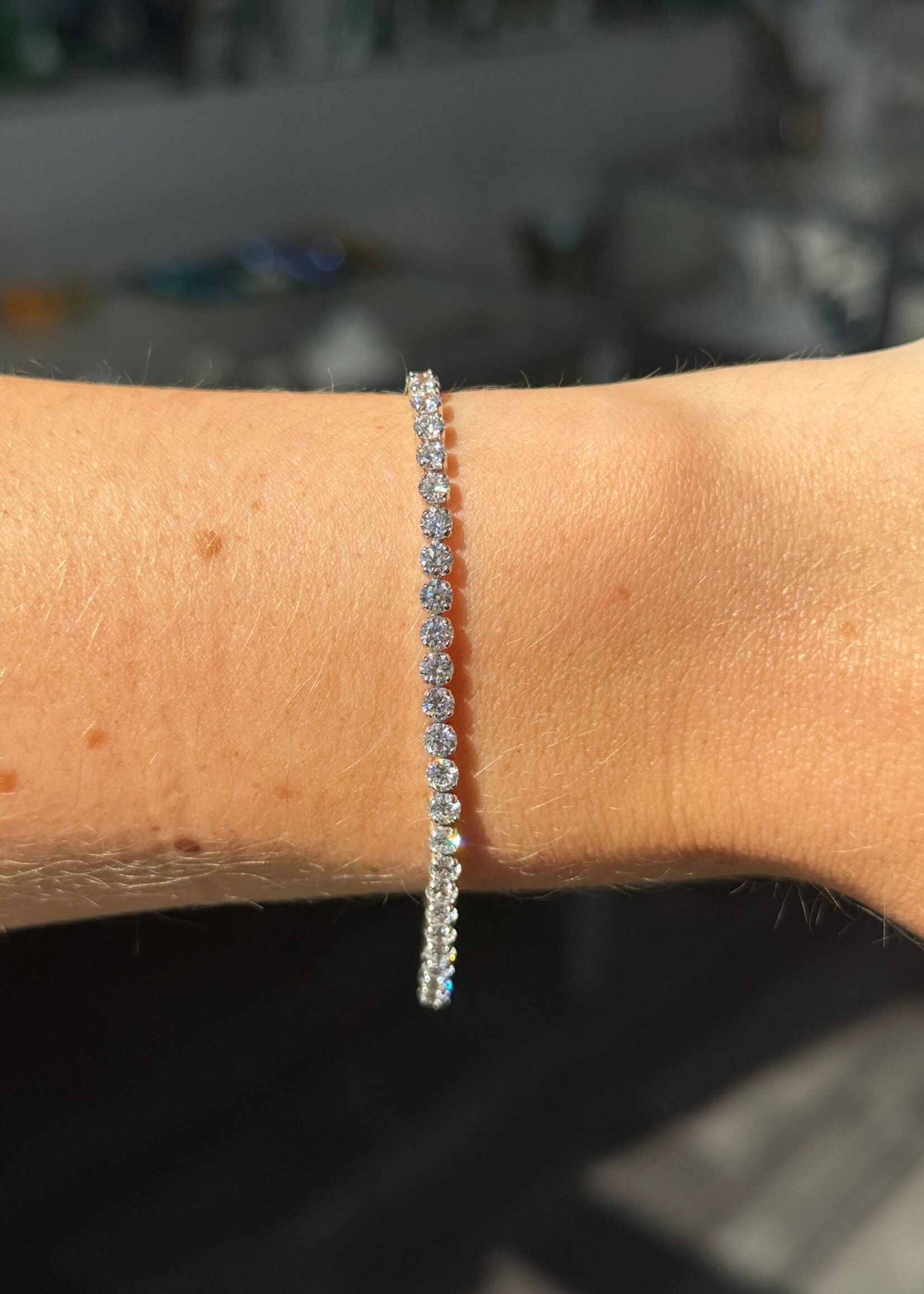 14kW 6ctw LabGrown Diamond Tennis Bracelet